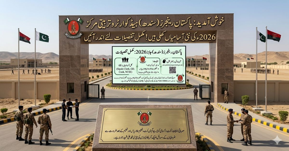 Paksitan Rangers Sindh Jobs 2026
