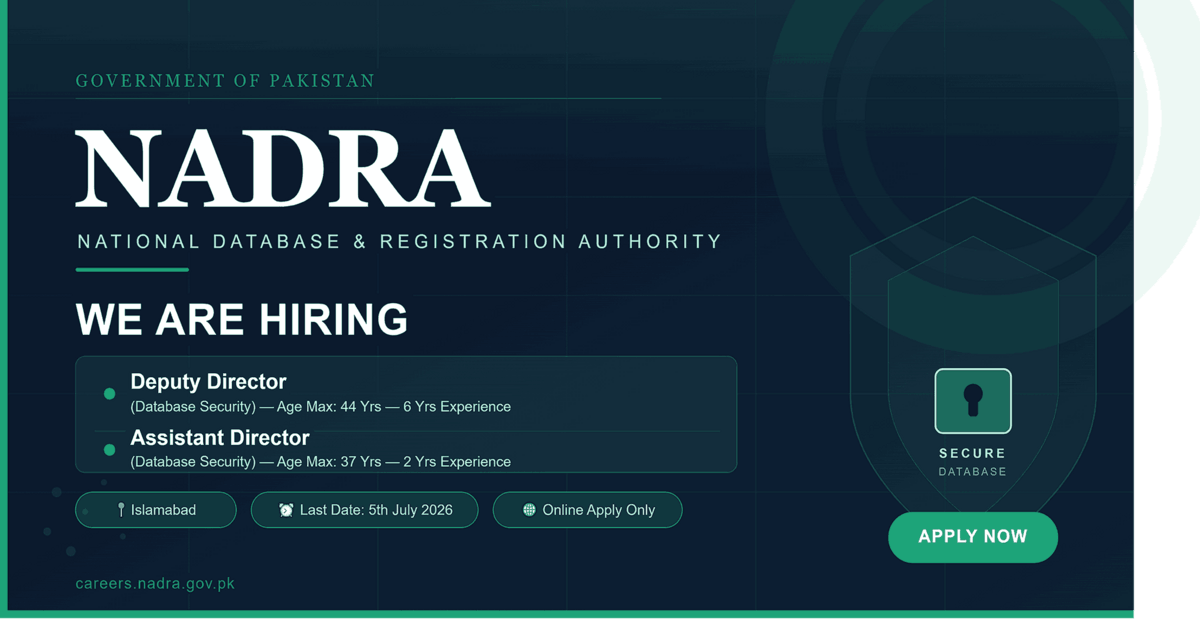 NADRA Jobs 2026