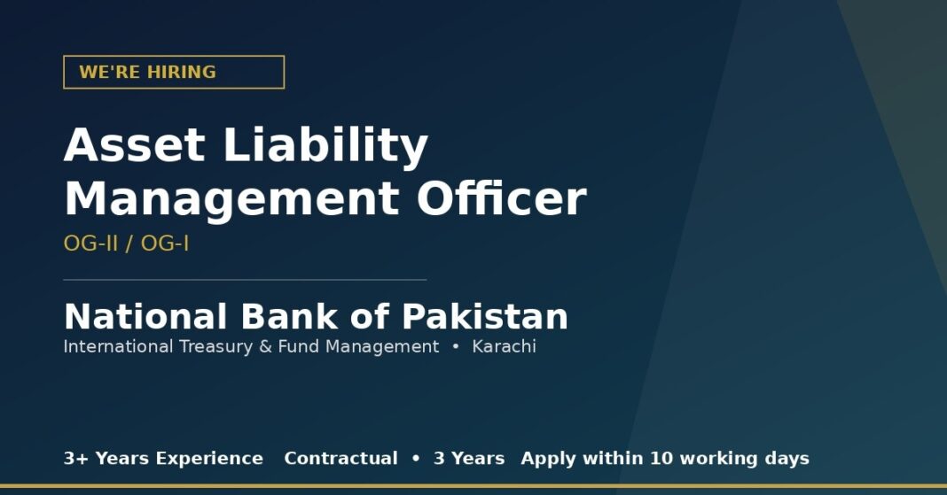 Asset Liability Management Officer NBP Jobs 2026