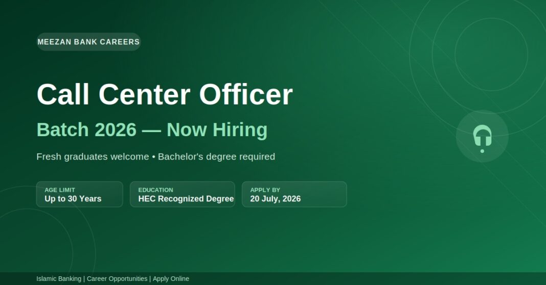 Meezan Bank Jobs 2026