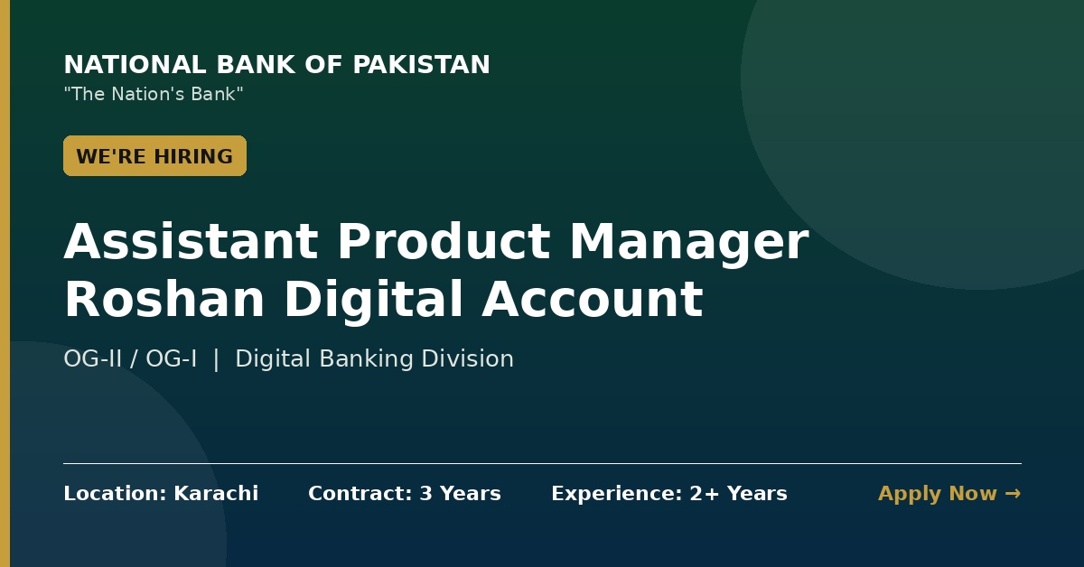 Assistant Product Manager NBP Jobs 2026