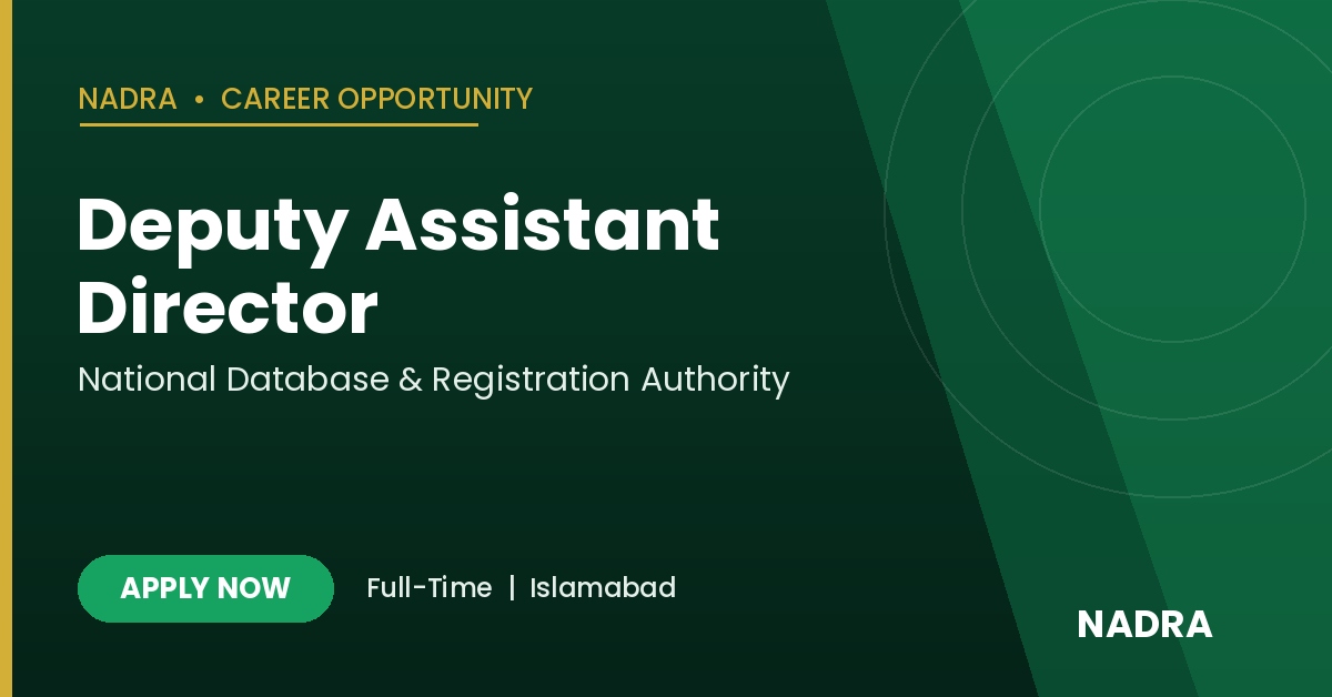 NADRA Jobs 2026