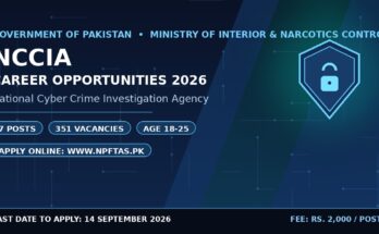 NCCIA Jobs 2026 Online Apply