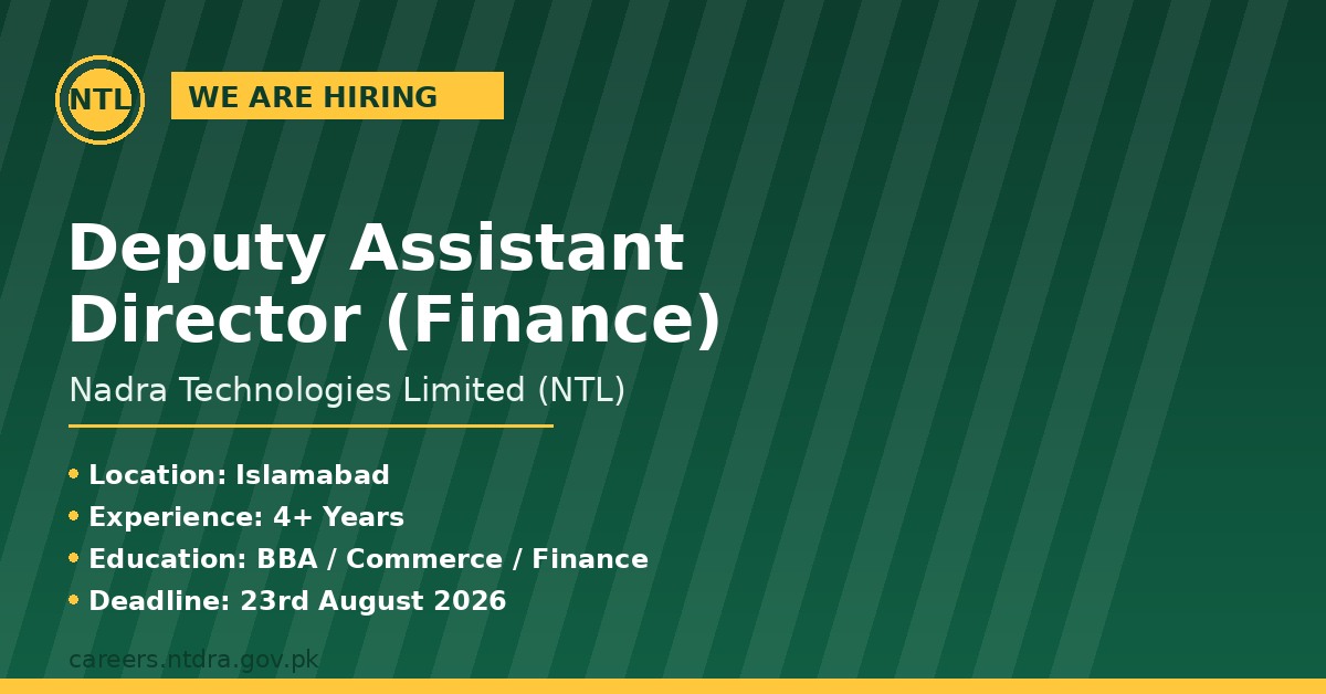NADRA Careers 2026