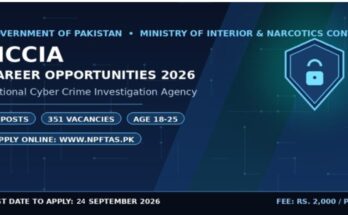 NCCIA Jobs 2026 Online Apply