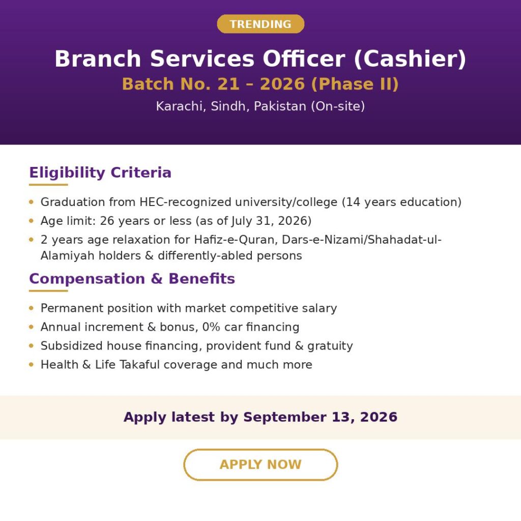 Meezan Bank Job