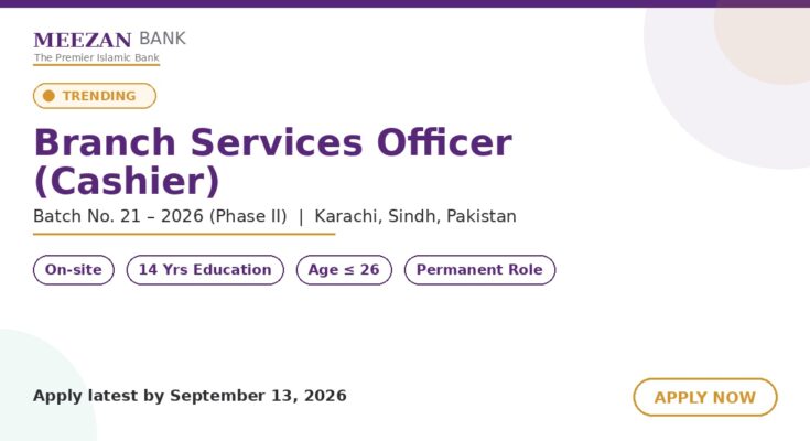 Meezan Bank Job