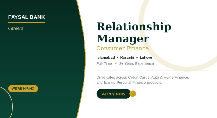 Faysal Bank is Hiring
