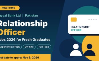 Faysal Bank Relationship Officer Jobs 2026