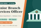 Senior Branch Services Officer Jobs 2026 in Pakistan: Apply Before 5 November